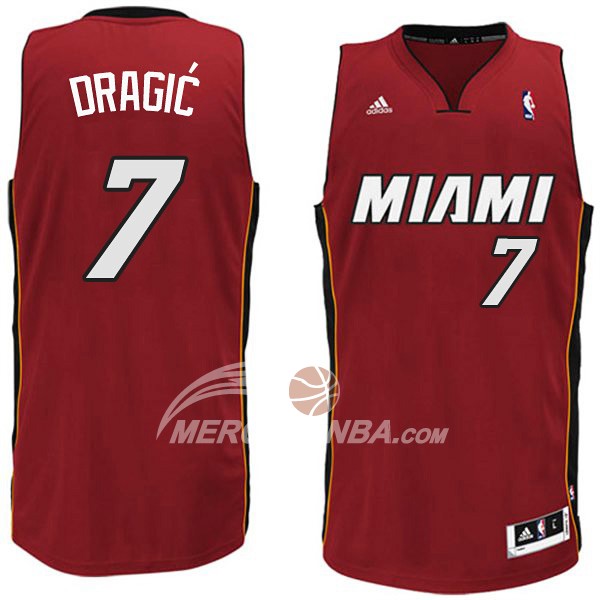 Maglia NBA Dragic Miami Heats Rojo